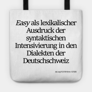 Easy als lexikalischer Ausdruck Tote