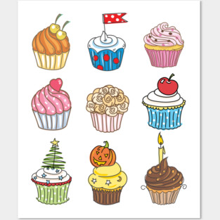 Cupcake Collection Posters and Art