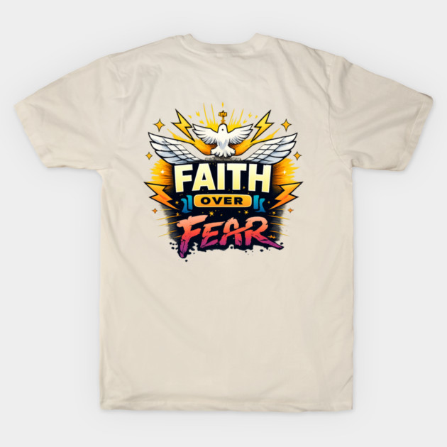 Faith Over Fear Christian Dove Design by Anne Lee