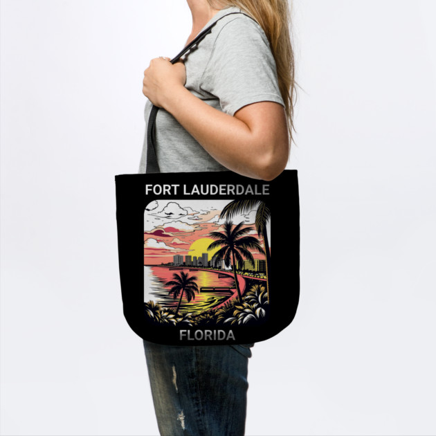 Vintage Fort Lauderdale Florida Beach - Retro 70s Spring Break Gift by Pixel Threads 