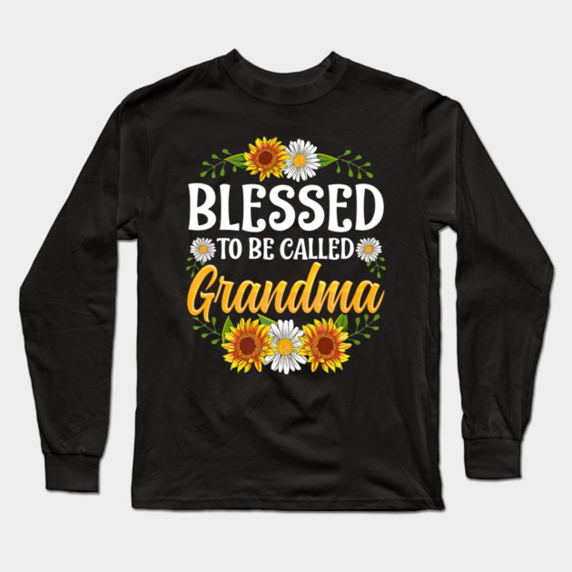 Blessed To Be Called Grandma Mothers Day Long Sleeve T-Shirt by yangho