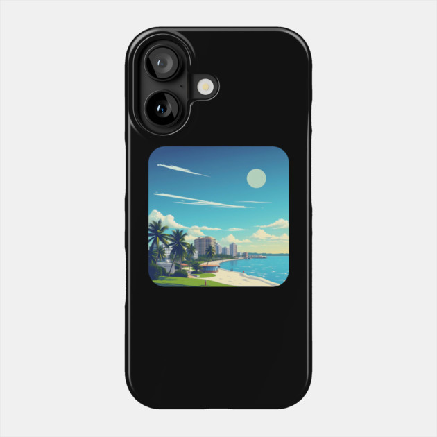 Fort Lauderdale Florida Beach, Spring Break Gift Phone Case by Pixel Threads 