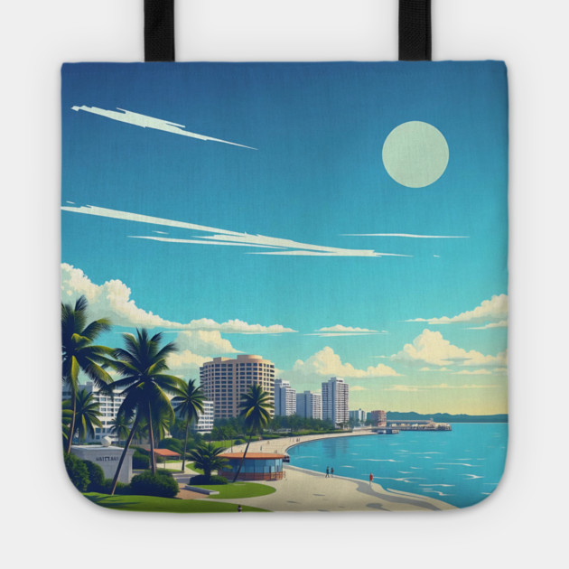 Fort Lauderdale Florida Beach, Spring Break Gift Tote by Pixel Threads 