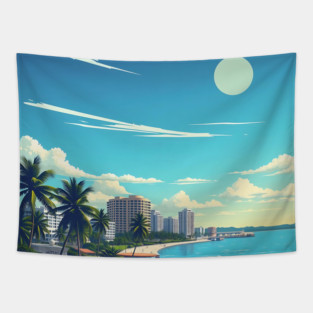 Fort Lauderdale Florida Beach, Spring Break Gift Tapestry