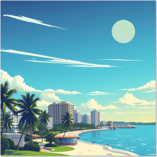 Fort Lauderdale Florida Beach, Spring Break Gift Posters and Art