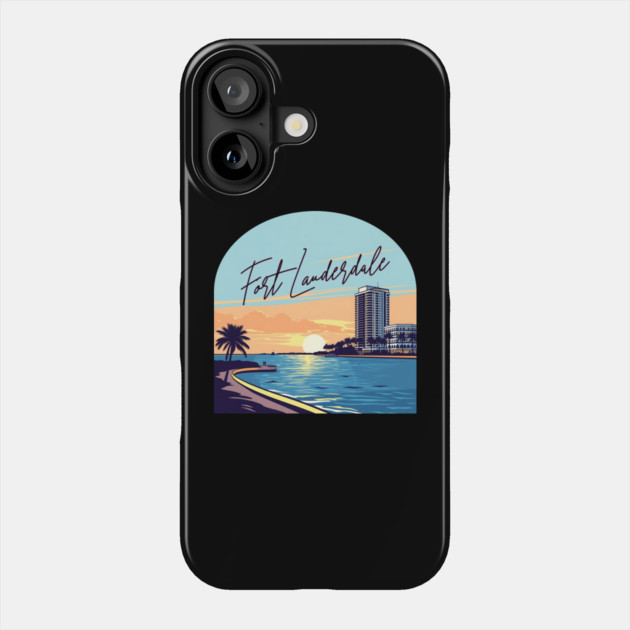 Fort Lauderdale Phone Case by Pixel Threads 
