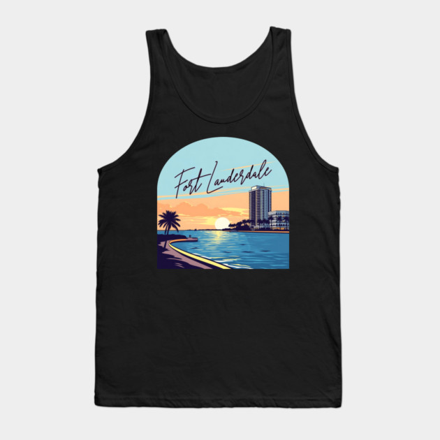 Fort Lauderdale Tank Top by Pixel Threads 