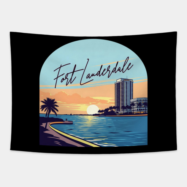 Fort Lauderdale Tapestry by Pixel Threads 