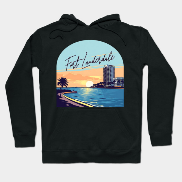 Fort Lauderdale Hoodie by Pixel Threads 