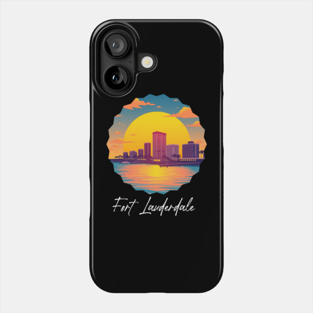 Fort Lauderdale, Florida Phone Case by Pixel Threads 
