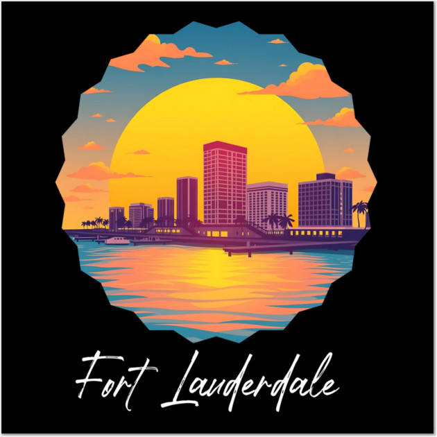 Fort Lauderdale, Florida Wall Art by Pixel Threads 