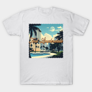 Vintage Fort Lauderdale Florida Beach - Retro 70s Spring Break Gift T-Shirt
