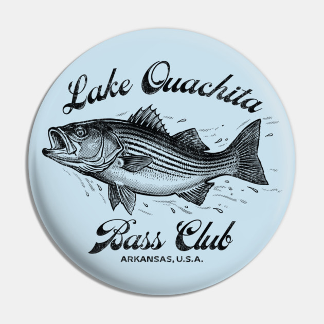 Lake Ouachita Bass Club Pin by rt-shirts