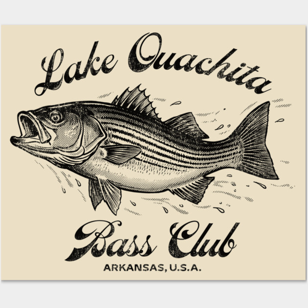 Lake Ouachita Bass Club Wall Art by rt-shirts