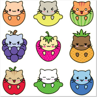 Fruit Cats Posters and Art