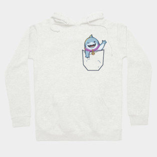 Jeff the Baby Landshark in Pocket Cute Marvel Rivals and Marvel Comics Hoodie