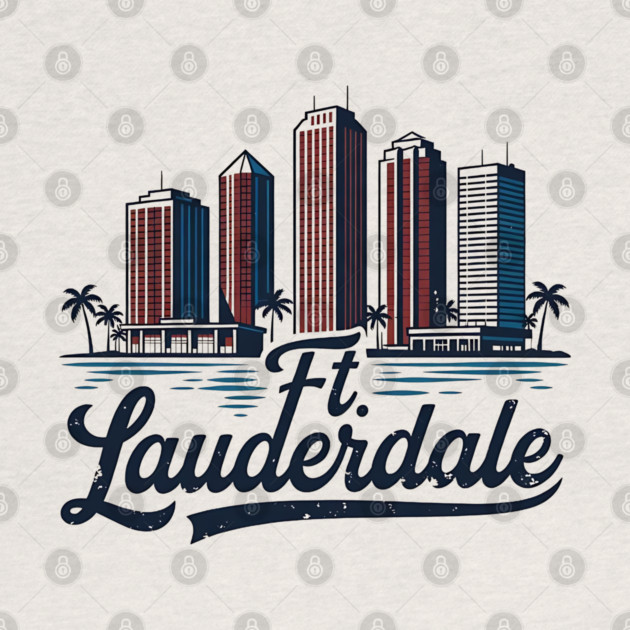 Ft. Lauderdale, Fort Lauderdale Florida by Pixel Threads 