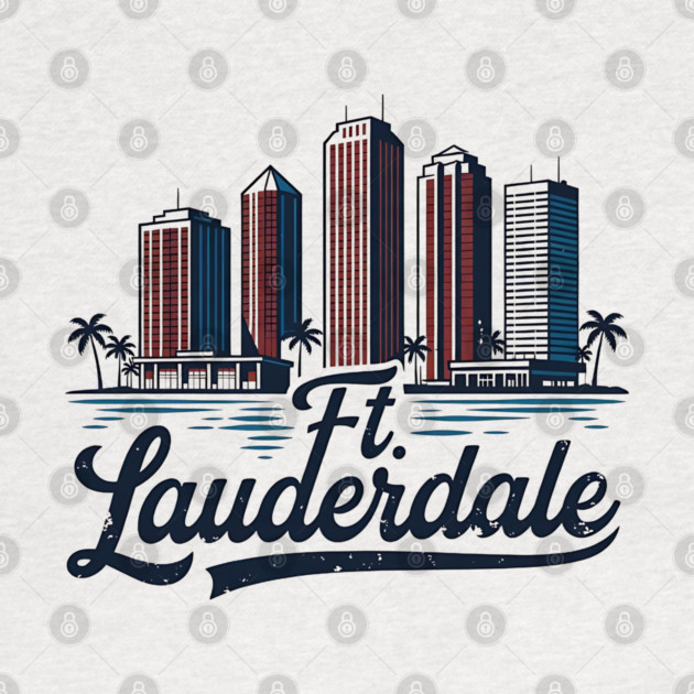 Ft. Lauderdale, Fort Lauderdale Florida by Pixel Threads 