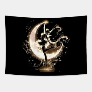 Elegant Sailor Moon Usagi Moon Pose Tapestry