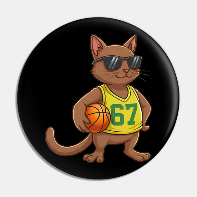 Cat Basketball 67 Gen Alpha Slang Sports Pin by yangho