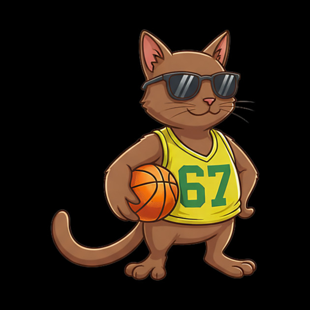 Cat Basketball 67 Gen Alpha Slang Sports by yangho