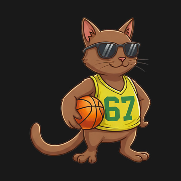 Cat Basketball 67 Gen Alpha Slang Sports by yangho