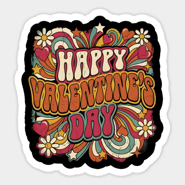 Happy Valentine's Day Magnet by Creatifly Graphic Tees