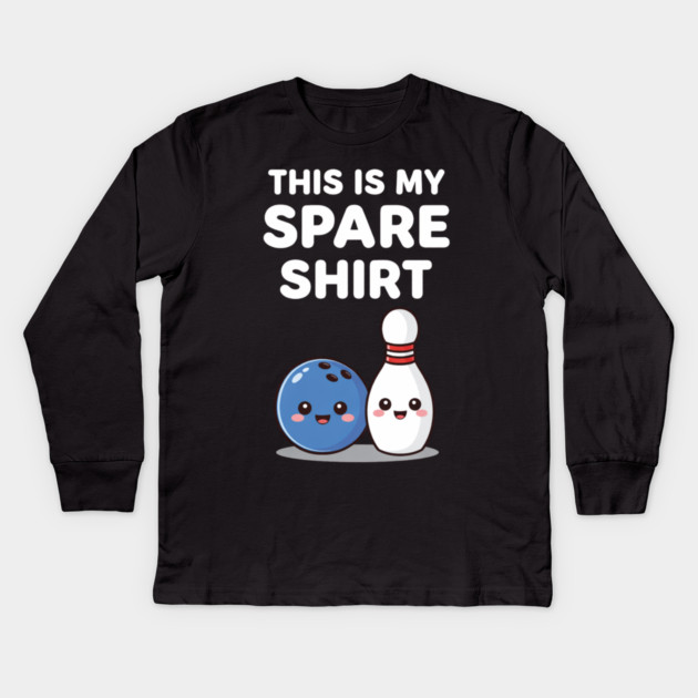 This Is My Spare Shirt Bowling Lover Kids Long Sleeve T-Shirt by ArtistTee ⭐⭐⭐⭐⭐