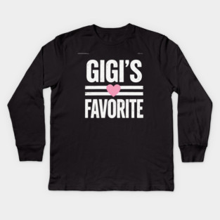 Gigi's Favorite Grandma Love Kids Long Sleeve T-Shirt