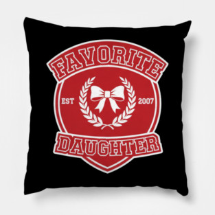 Favorite Daughter Est 2007 Gift For Daughter Pillow