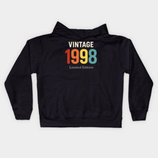 Vintage 1998 Limited Edition Birthday Gift Kids Hoodie