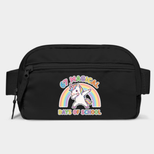 67 Magical Days Of School Unicorn Dab Rainbow Bag
