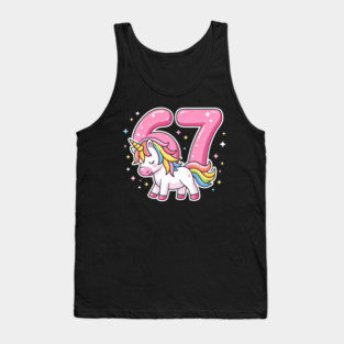 67 Unicorn Birthday Celebration Tank Top