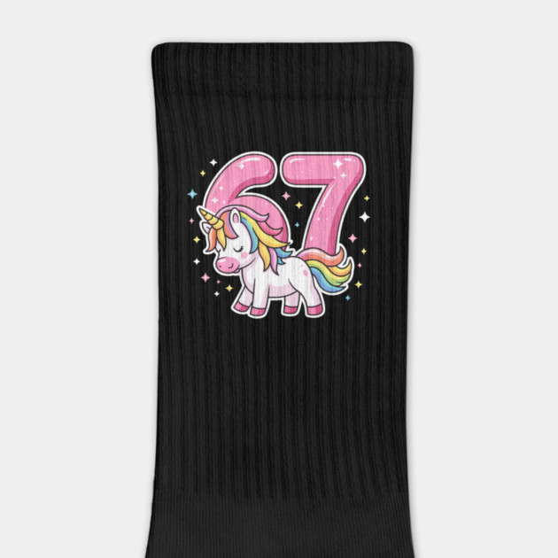 67 Unicorn Birthday Celebration by ArtistTee ⭐⭐⭐⭐⭐