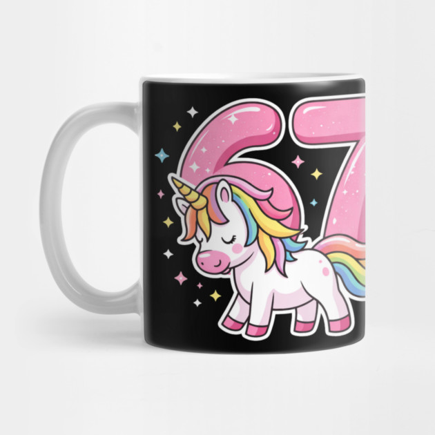 67 Unicorn Birthday Celebration by ArtistTee ⭐⭐⭐⭐⭐