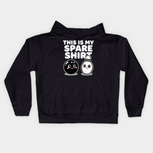 This Is My Spare Shirt Bowling Humor Bowler Kids Hoodie