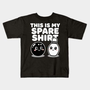 This Is My Spare Shirt Bowling Humor Bowler Kids T-Shirt