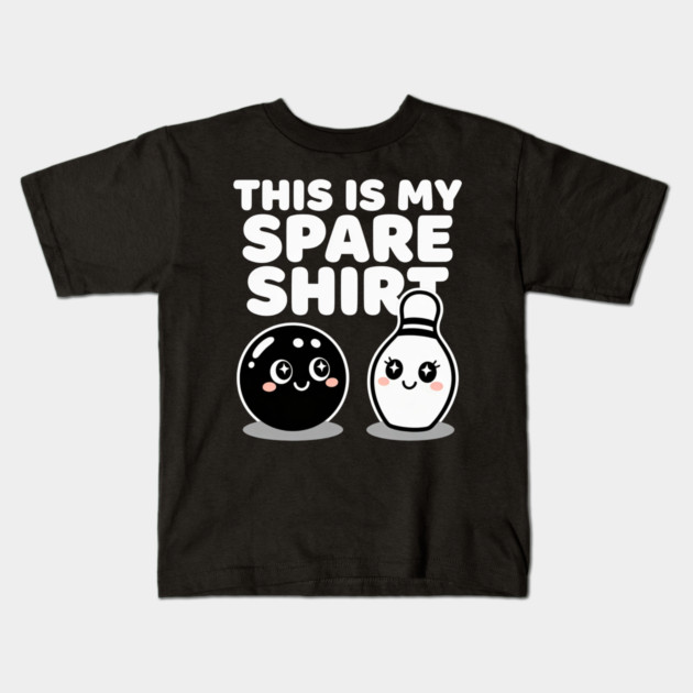 This Is My Spare Shirt Bowling Humor Bowler Kids T-Shirt by ArtistTee ⭐⭐⭐⭐⭐
