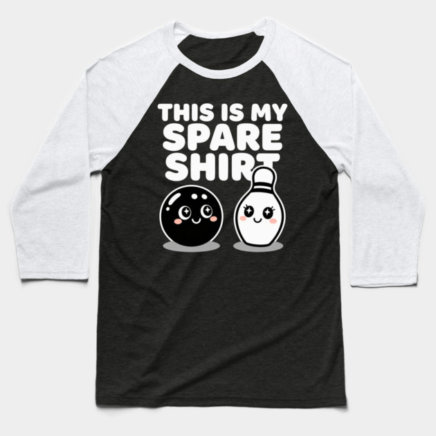 This Is My Spare Shirt Bowling Humor Bowler Baseball T-Shirt by ArtistTee ⭐⭐⭐⭐⭐