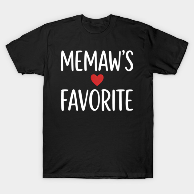 Memaw's Favorite T-Shirt by ArtistTee ⭐⭐⭐⭐⭐