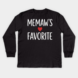 Memaw's Favorite Kids Long Sleeve T-Shirt