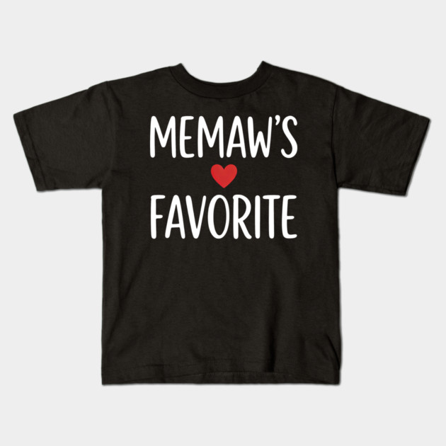 Memaw's Favorite Kids T-Shirt by ArtistTee ⭐⭐⭐⭐⭐