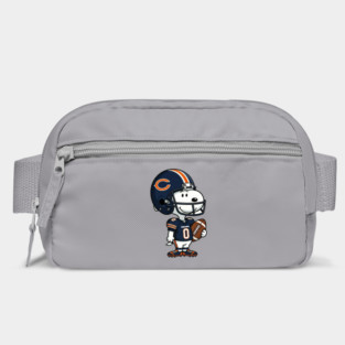 Snoopy Holding Football In chicago Jersey Bag