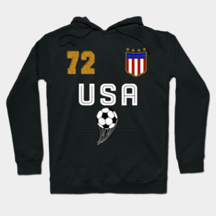 American USA Flag Soccer Jersey Favorite Lucky Number 72 Women Men Hoodie