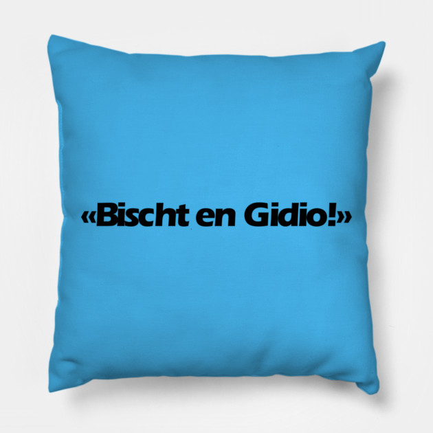 Bischt en Gidio Pillow by Fasnacht Herisau