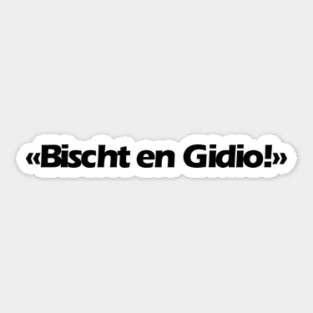 Bischt en Gidio Sticker