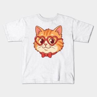 Valentine Cat Kids T-Shirt