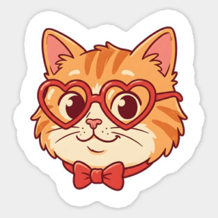 Valentine Cat Magnet