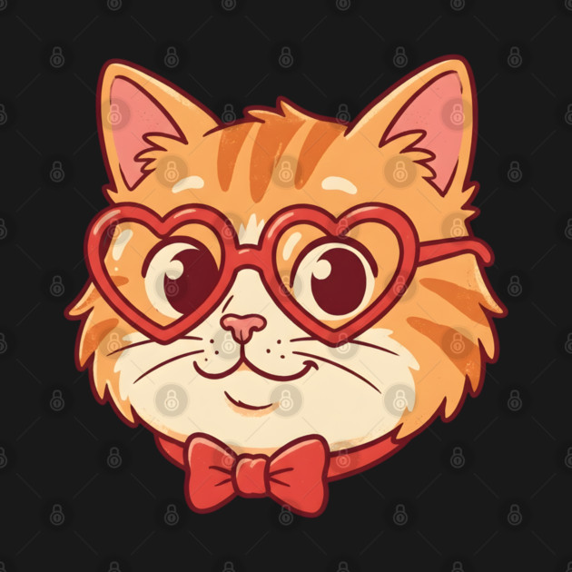 Valentine Cat by Creatifly Graphic Tees