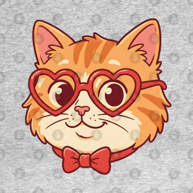 Valentine Cat by Creatifly Graphic Tees